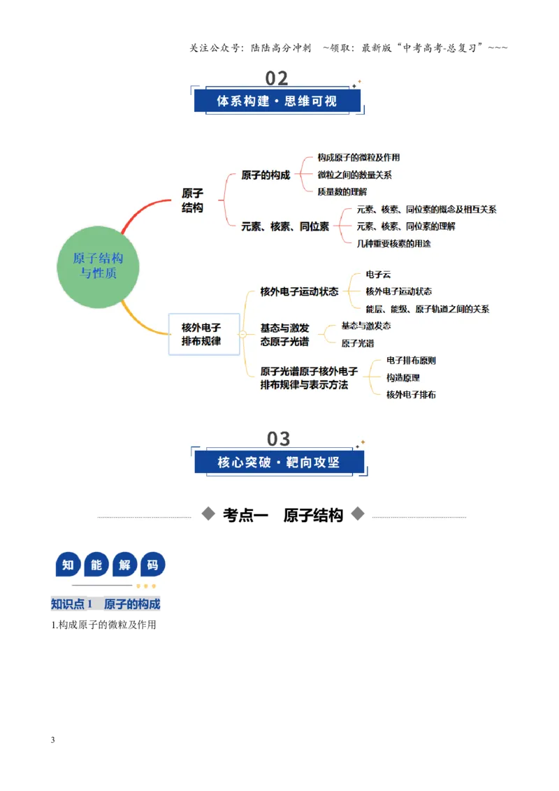 《第02讲原子结构与性质（复习讲义）（黑吉辽蒙专用）（教师版）_05-化学-高考总复习_一轮复习_2026年-化学高考一轮复习_2026年高考化学一轮课件+讲义+练习（黑吉辽蒙专用）-G330》第3页预览