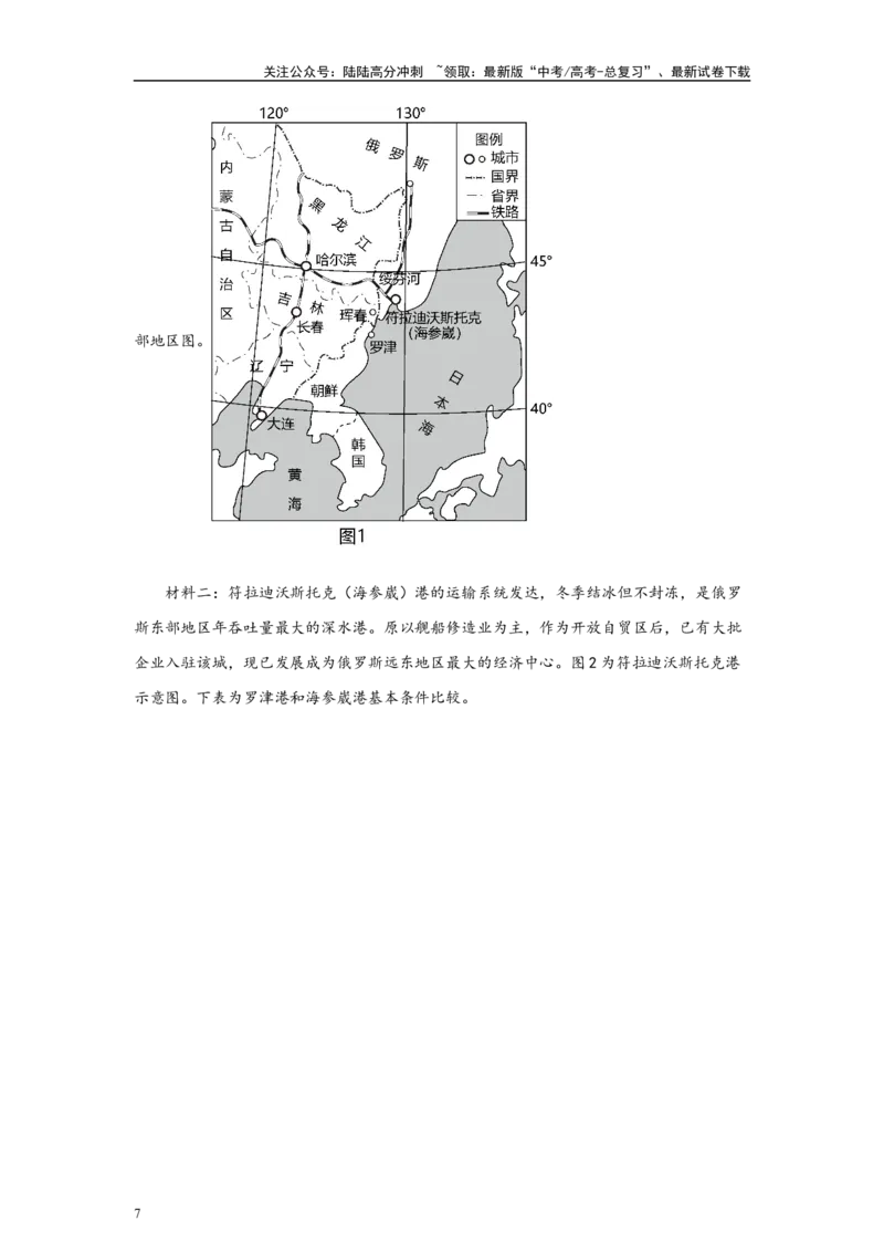 《2024年1月浙江省高考地理真题27题变式题_07-地理-高考总复习_专项复习_2024年_2024年地理真题变式题》第7页预览