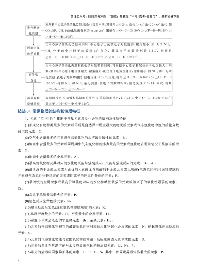 《模板05元素“位-构-性”推断(解析版)_05-化学-高考总复习_专项复习_2025年_2025年高考化学答题技巧与答题模板（全国通用）》第5页预览