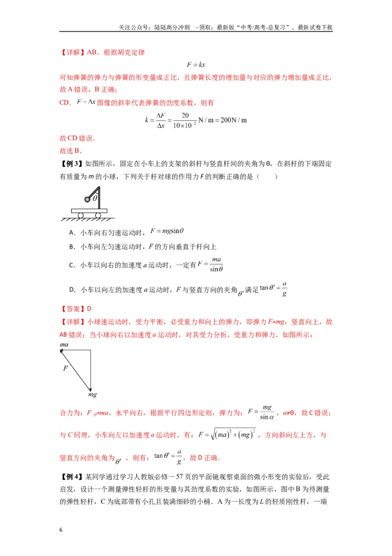 《专题03弹力、摩擦力以及力的合成与分解（教师版）_04-物理-高考总复习_专项复习_2025年_2025年高考物理热点题型归类》第6页预览