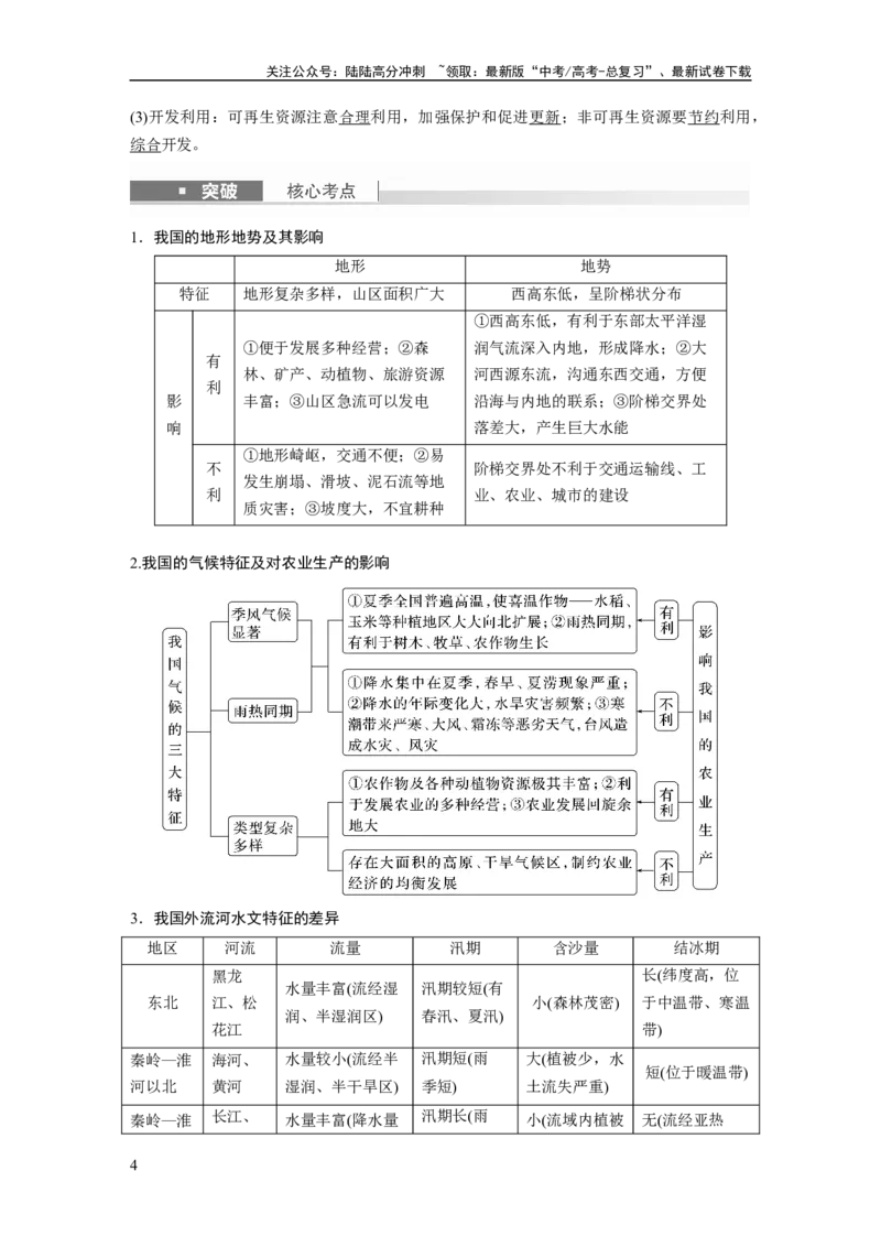 《2024年高考地理一轮复习（新人教版）第5部分　第2章　第1讲　课时84　中国自然地理特征_07-地理-高考总复习_一轮复习_2024年_2024高考地理大一轮复习课件讲义新人教版知识总结_教师版》第4页预览