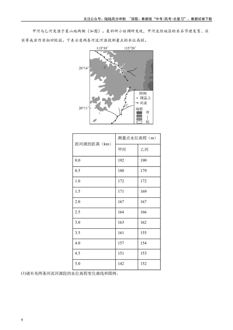 《专题01地球与地图-（原卷版）(1)_07-地理-高考总复习_专项复习_2025年_十年（2015-2024）高考地理真题分类汇编（全国通用）》第9页预览
