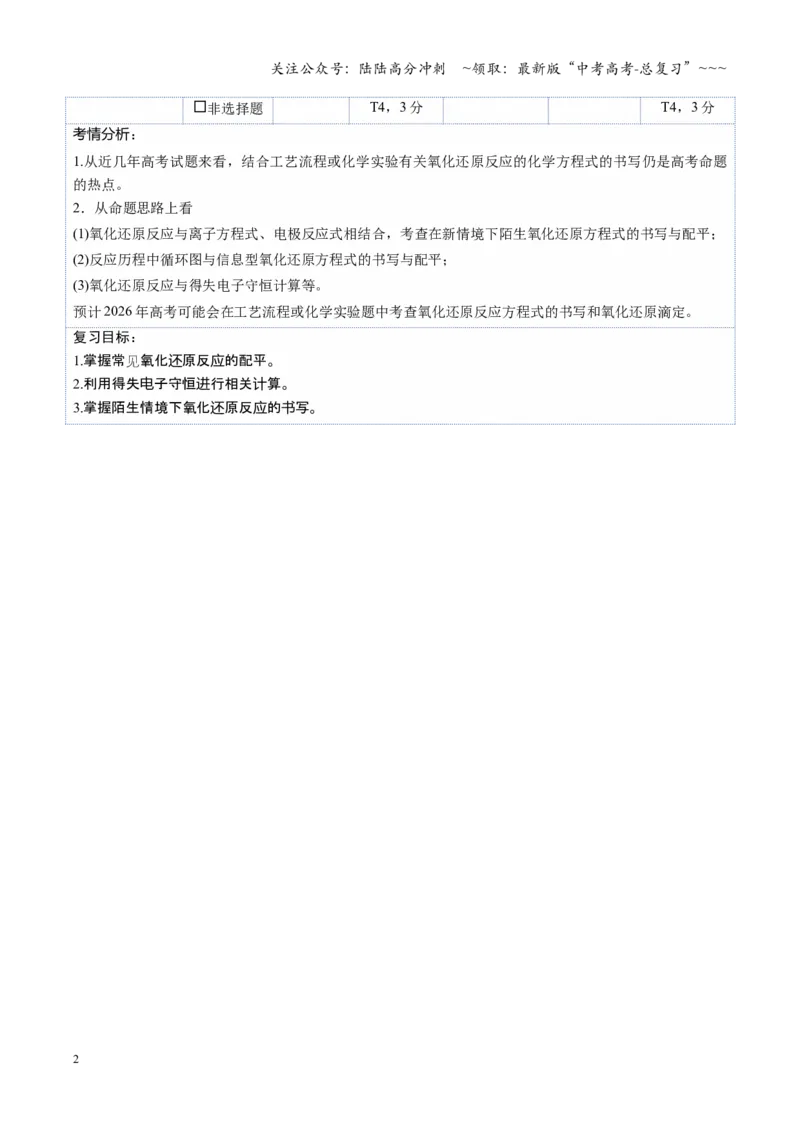 《第05讲氧化还原反应方程式的配平与计算（复习讲义）（黑吉辽蒙专用）（教师版）_05-化学-高考总复习_一轮复习_2026年-化学高考一轮复习》第2页预览