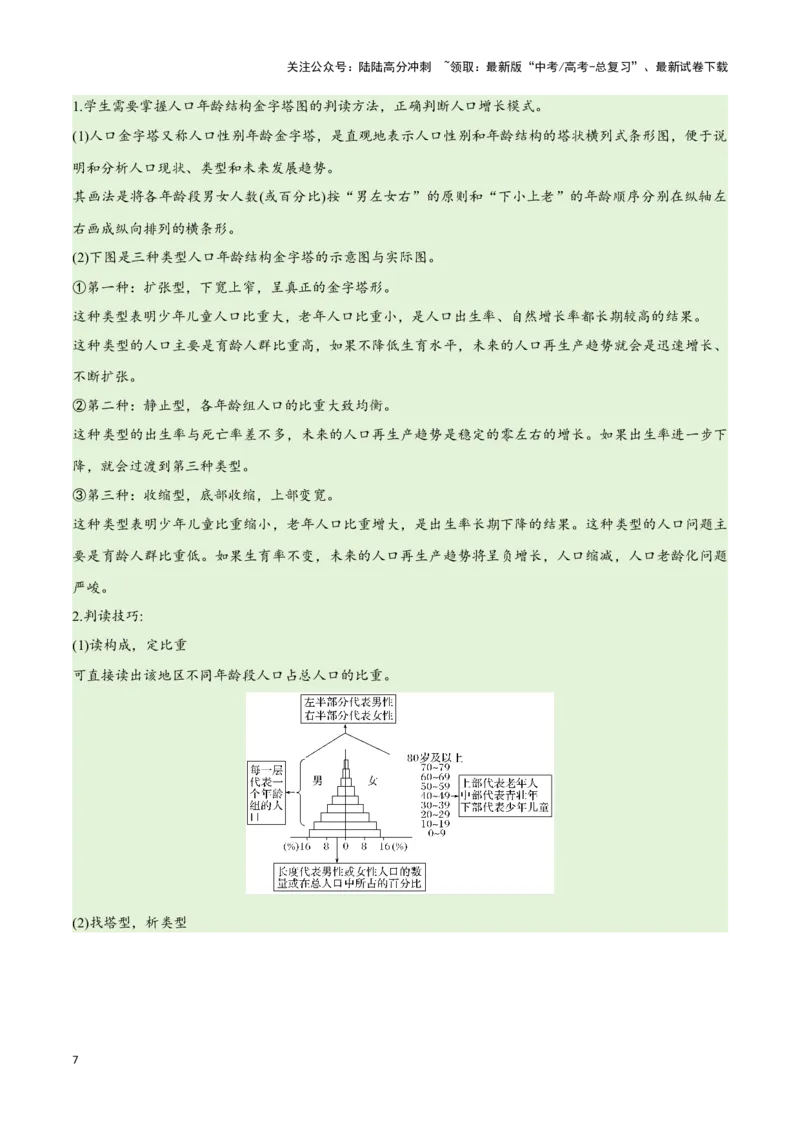《专题07人口与城市易错突破（6大易错）-（教师版）（全国通用）_07-地理-高考总复习_专项复习_2025年_2025年高考地理易错题专项突破训练》第7页预览
