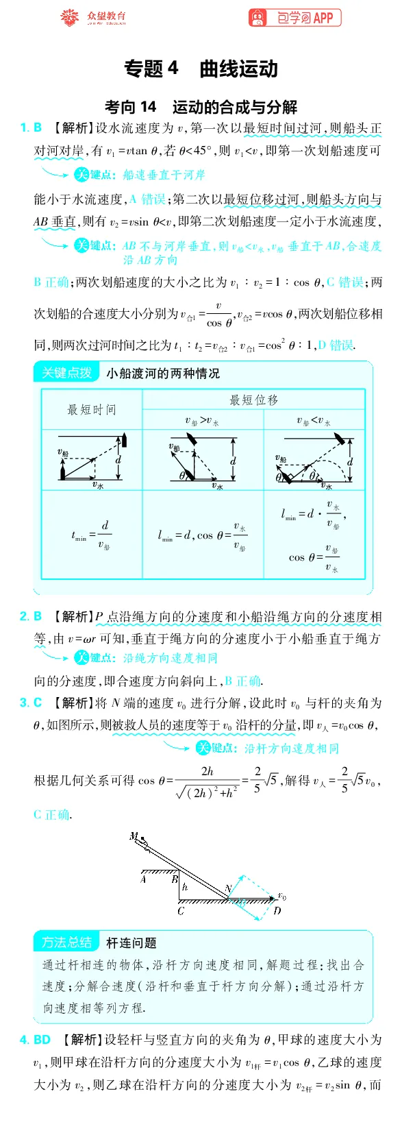 《专题4_小初高学习资料合集（每天更新）_2027版《高考上分攻略》数学+物理+生物+化学_2027版高中《必刷题》上分攻略（物理）_物理答案合集》第1页预览