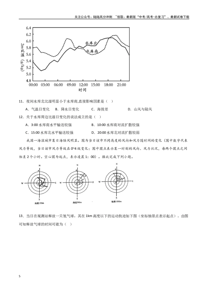 《专题05热力环流与大气水平运动（高频选择题50题）-（全国通用）（原卷版）_07-地理-高考总复习_一轮复习_2024年_2024年高考地理一轮题型突破训练（全国通用）_资料_1-资料》第5页预览