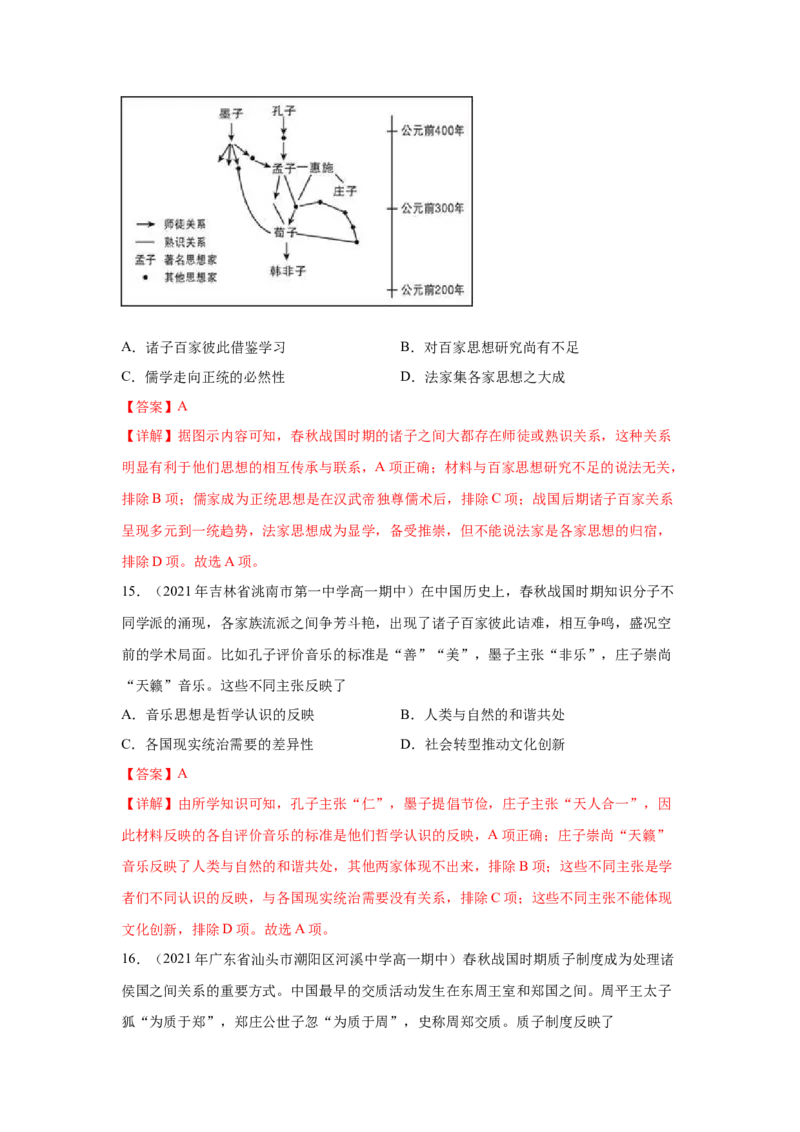 《专题过关01从中华文明起源到秦汉统一多民族封建国家的建立与巩固（教师版）-高一历史上学期期中期（中外历史纲要上）_新版高中_高中历史新版_高中历史纲要上（统编版）_期中期末》第7页预览
