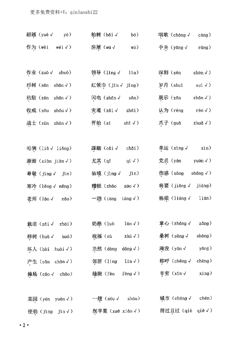 《飞翔期末复习二上语文(1)_小学1-6年级全科全套_1-6年级全科上册_二年级_语文_语文二上期末专项复习》第2页预览