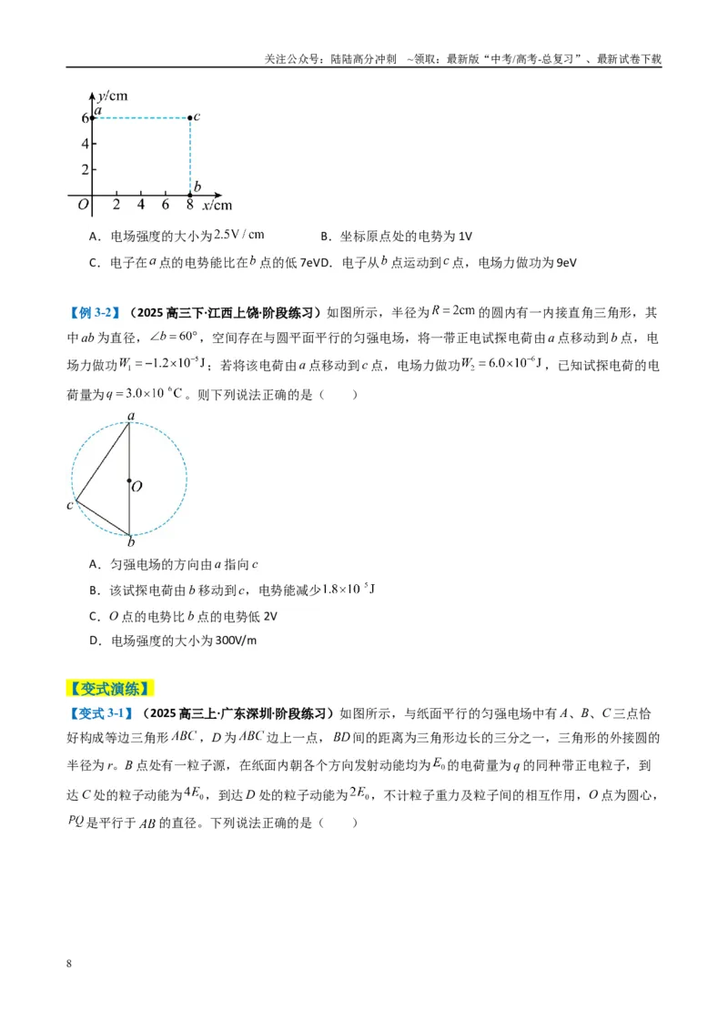《专题04静电场的性质（原卷版）_04-物理-高考总复习_二轮复习_2025年_2025年高考物理二轮热点题型归纳与变式演练（新高考通用）》第8页预览