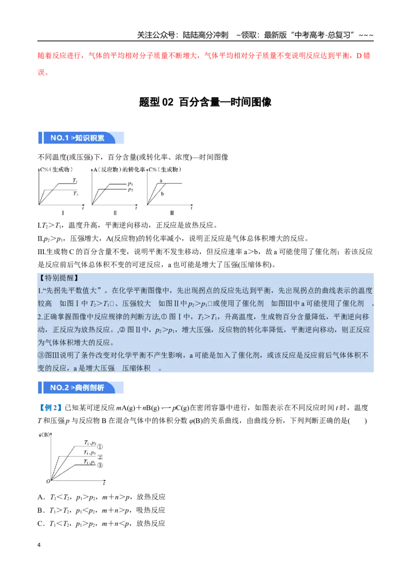 《第05讲化学反应速率与化学平衡图像（举一反三讲义，8大题型）（解析版）_05-化学-高考总复习_一轮复习_2026年-化学高考一轮复习_2026年高考化学一轮复习举一反三（新高考通用）-G53_资料》第4页预览
