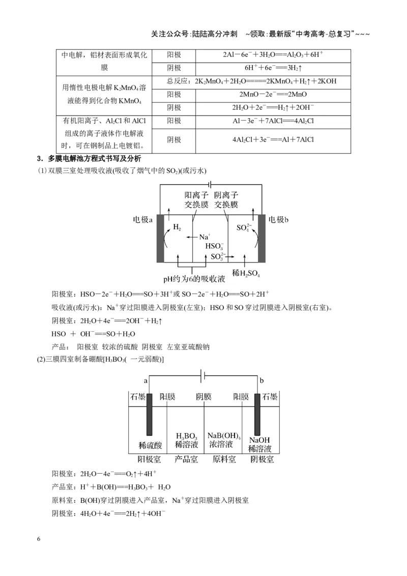 《第03讲电解池、金属的腐蚀与防护（复习讲义）（湖南专用）（教师版）_05-化学-高考总复习_一轮复习_2026年-化学高考一轮复习_2026年高考化学一轮课件+讲义+练习（湖南专用）-G331》第6页预览
