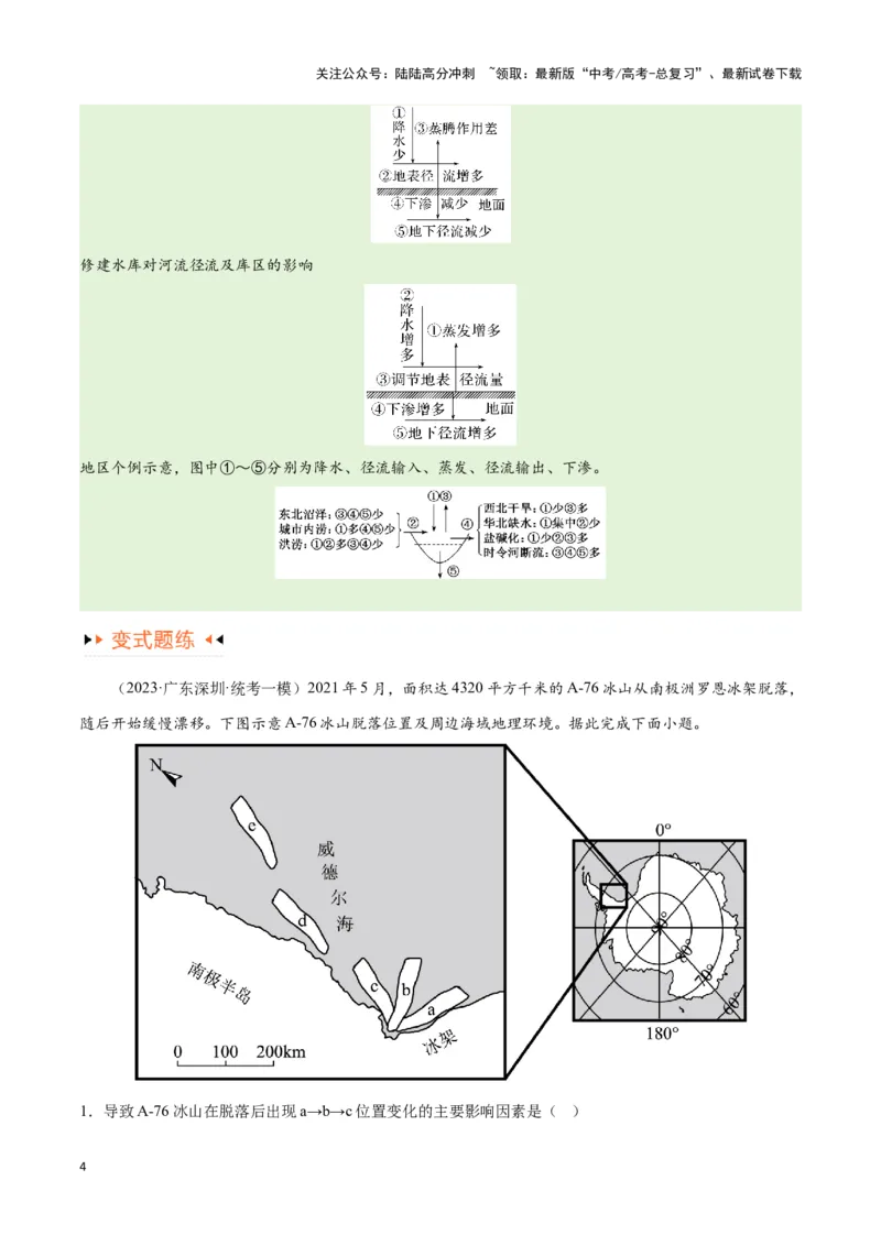 《专题04地球上的水易错突破（4大易错）-备战2024年高考地理考试易错题（全国通用）（原卷版）_07-地理-高考总复习_专项复习_2024年_2024年新高考地理考试易错题归纳练习易错易混真题_资料》第4页预览