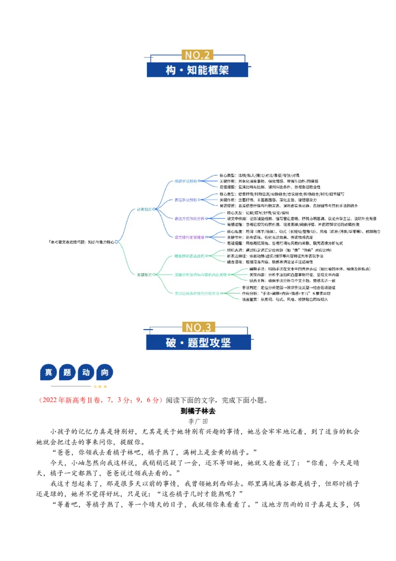 《专题02表达技巧题（复习讲义）（学生版）_二轮复习_2026年-语文二轮复习_2026年高考语文二轮复习课件+讲义+练习（新高考通用）-G92_2026版》第3页预览