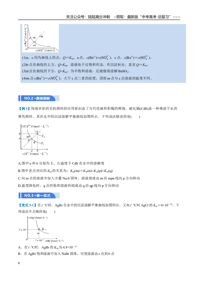 《第04讲沉淀溶解平衡（举一反三讲义，7大题型）（学生版）_05-化学-高考总复习_一轮复习_2026年-化学高考一轮复习_2026年高考化学一轮复习举一反三（新高考通用）-G53_资料_2026版》第8页预览