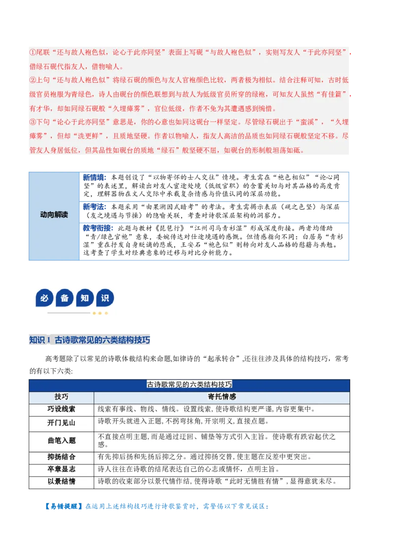 《专题03技巧鉴赏题（复习讲义）（全国通用）（教师版）_二轮复习_2026年-语文二轮复习_2026年高考语文二轮复习课件+讲义+练习（新高考通用）-G92_2026版》第6页预览