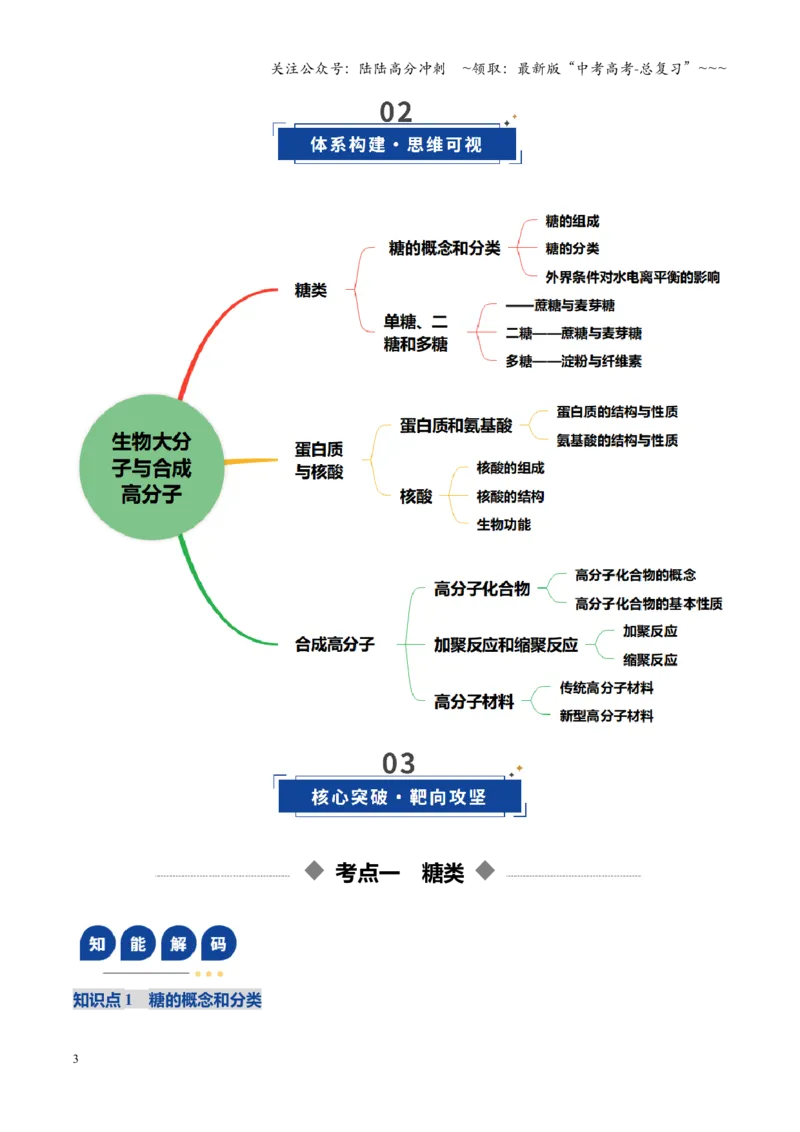 《第04讲生物大分子、合成高分子（复习讲义）（黑吉辽蒙专用）（教师版）_05-化学-高考总复习_一轮复习_2026年-化学高考一轮复习_2026年高考化学一轮课件+讲义+练习（黑吉辽蒙专用）-G330》第3页预览