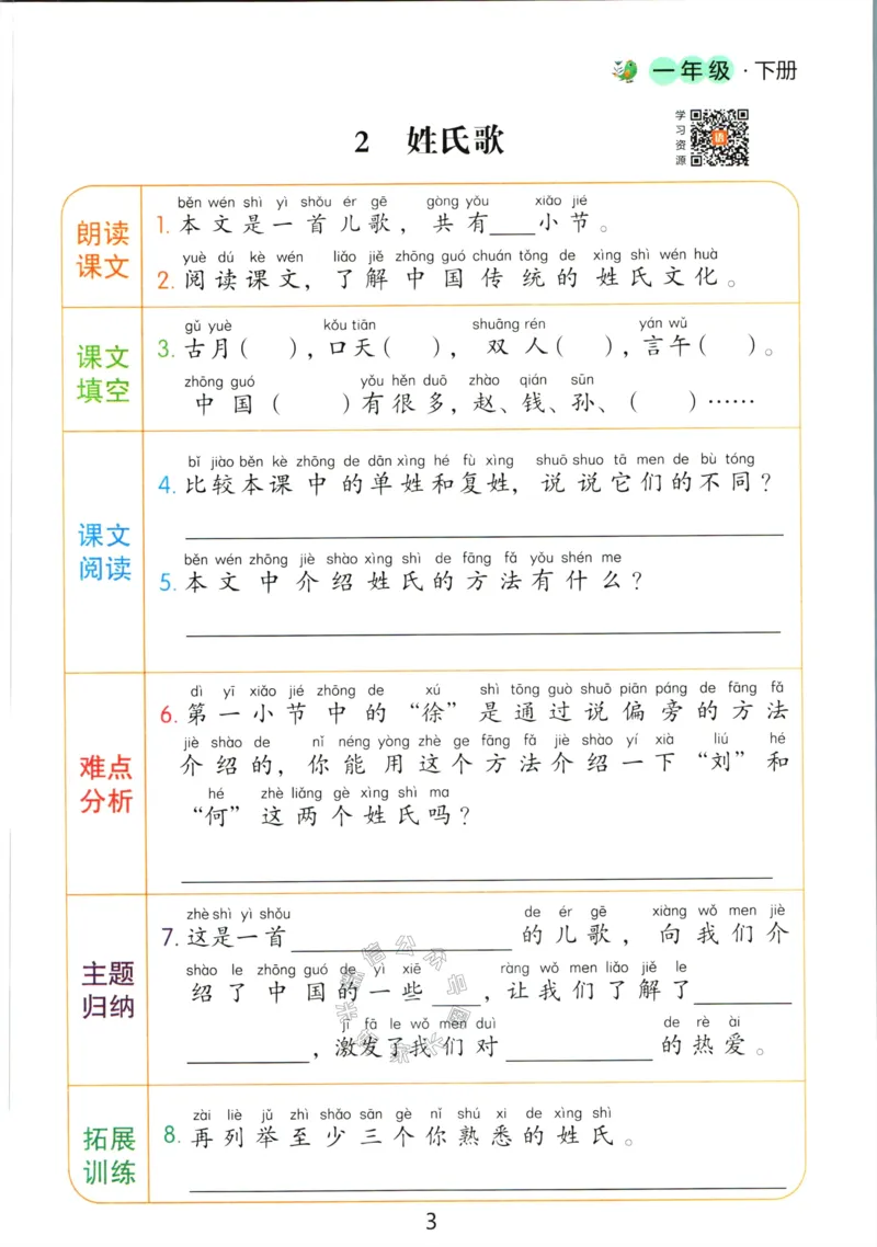 《062.语文红逗号课前预习单一年级下册_小学1-6年级全科全套_1-6年级全科下册_一年级_其他补充资料_语文资料》第6页预览