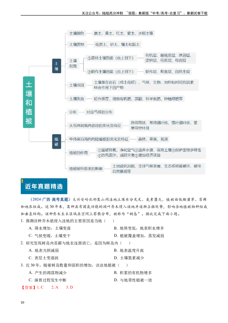 《专题05自然环境的整体性与差异性-（新高考通用）（解析版）_07-地理-高考总复习_专项复习_2024年_2024高考地理真题题源解密（新高考通用）》第10页预览
