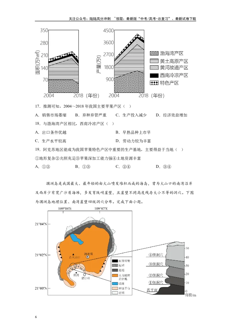 《2024年山东省高考地理真题10-12题原题及变式题_07-地理-高考总复习_专项复习_2024年_2024年地理真题变式题》第6页预览