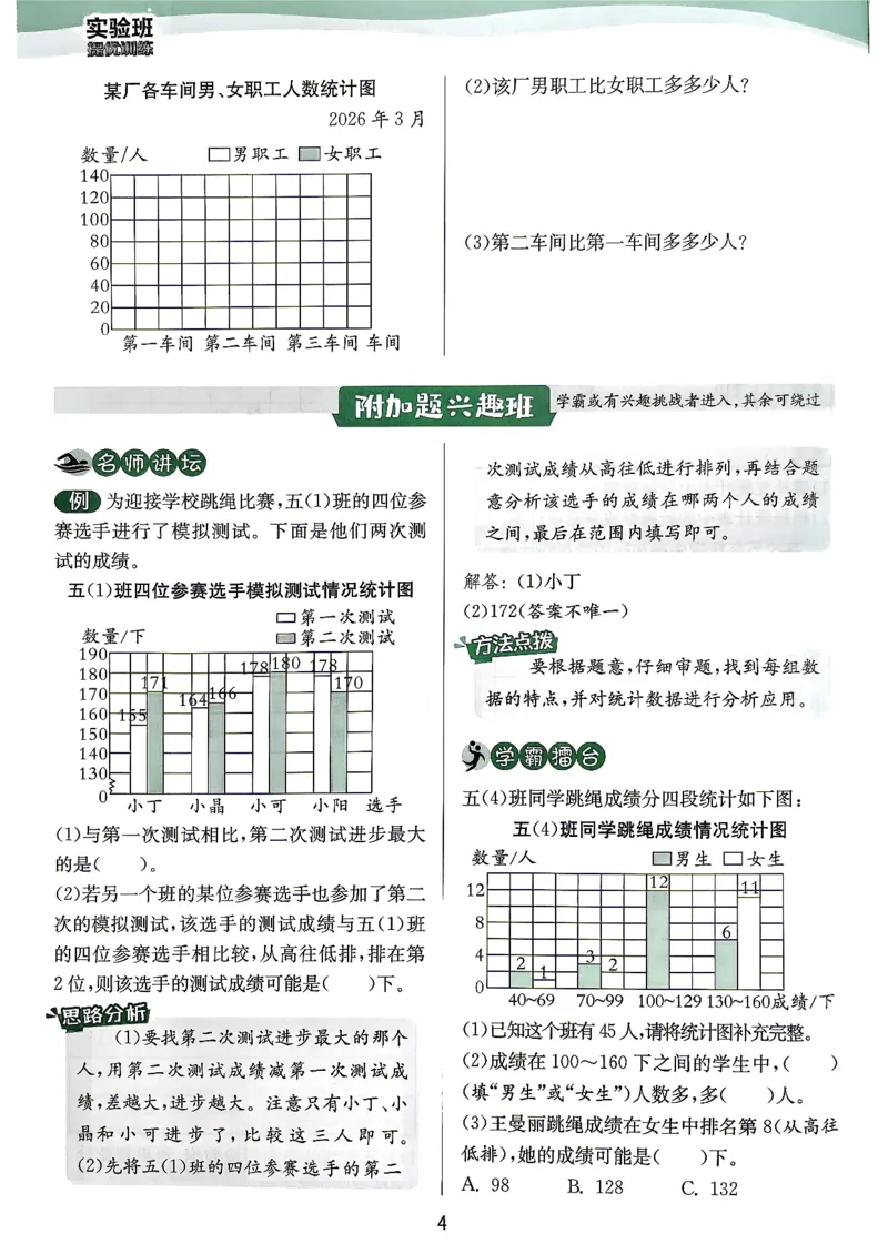 《上分攻略数学苏教五年级_小初高学习资料合集（每天更新）_2026秋《实验班提优训练》3-6年级上册_数学《实验班提优训练》苏教26秋_26秋《实验班提优训练》数学SJ5上》第5页预览