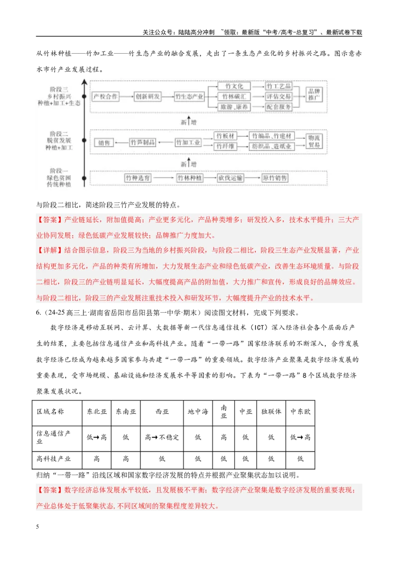 《专题02非选择题攻略（练习）（教师版）_07-地理-高考总复习_二轮复习_2025年_2025年高考地理二轮复习课件+讲义+练习（新高考通用）_专题02非选择题攻略》第5页预览