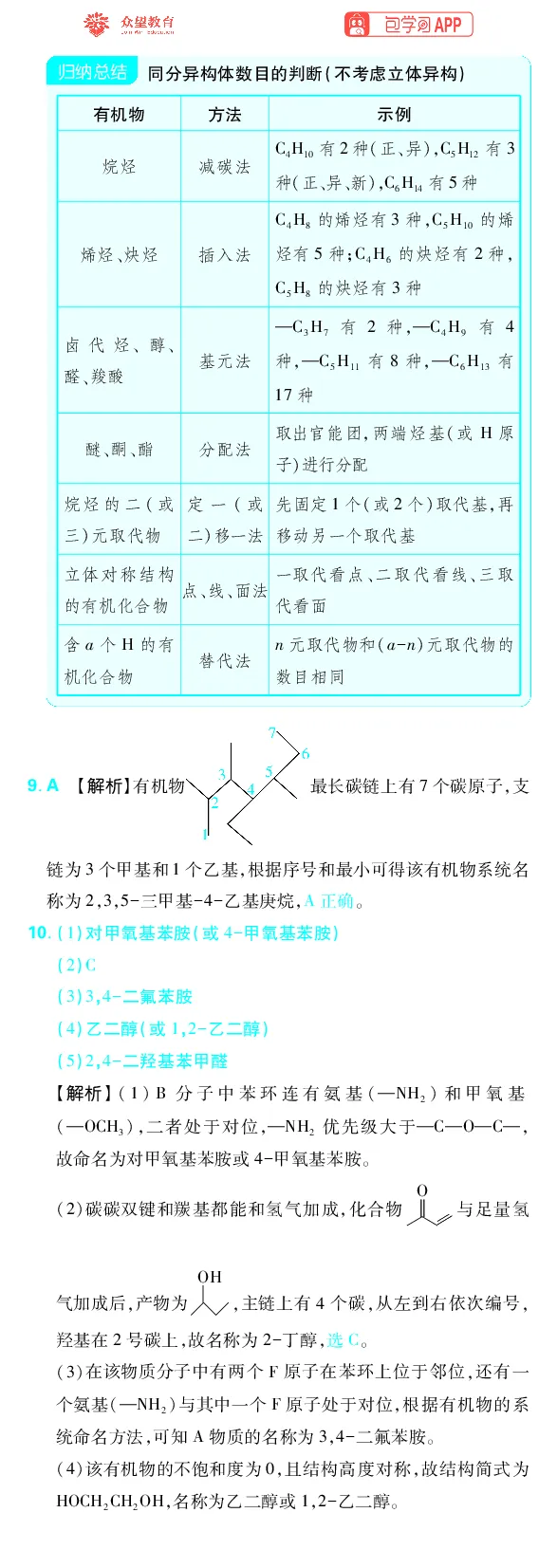 《专题9_小初高学习资料合集（每天更新）_2027版《高考上分攻略》数学+物理+生物+化学_2027版高中《必刷题》上分攻略（化学）_化学答案》第3页预览