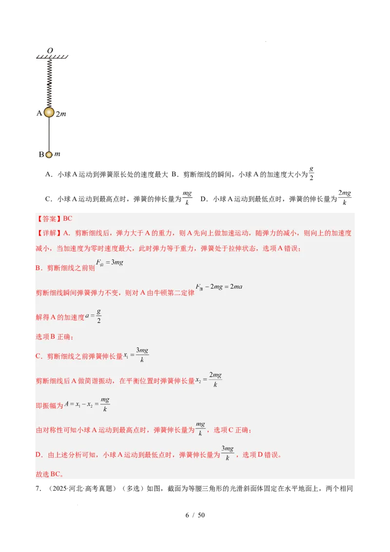 《专题13机械振动和机械波（3年汇编）（全国通用）（解析版）_小初高学习资料合集（每天更新）_高考物理真题（2024-2026）分类汇编》第6页预览