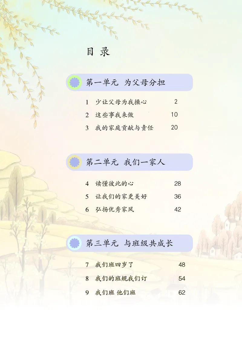 《道法4A（五四制）_小学1-6年级全科全套_2025更新专题（含教材）_寒假预复习必备资料2024新版小学教材电子版_小学道德与法治_五四制》第5页预览