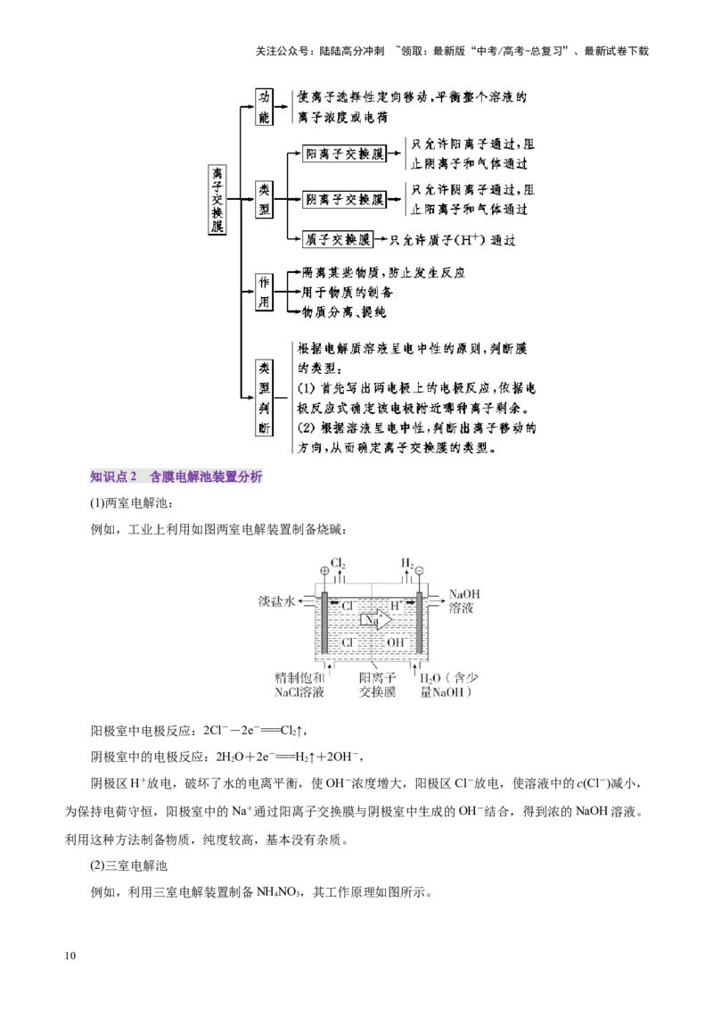 《第04讲电化学原理综合应用(讲义)(学生版)_05-化学-高考总复习_一轮复习_2025年_2025年高考化学一轮复习讲义+练习+课件（新教材新高考）_第六章化学反应与能量》第10页预览
