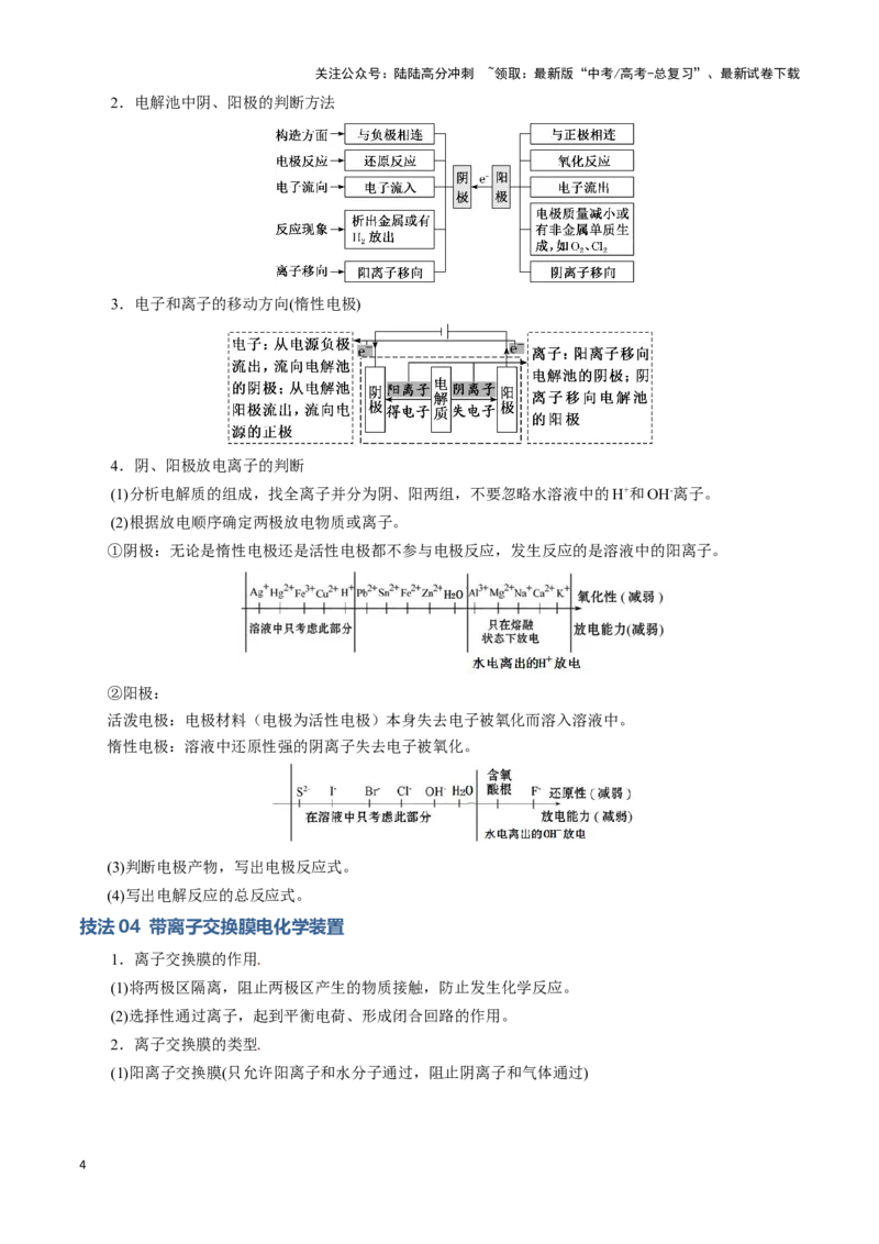 《模板01电化学装置分析(解析版)_05-化学-高考总复习_专项复习_2025年_2025年高考化学答题技巧与答题模板（全国通用）》第4页预览