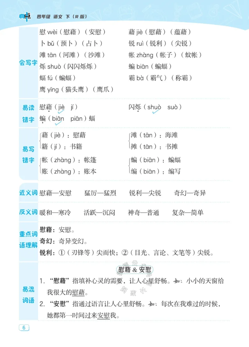 《031.24春典中点语文名师划重点四年级下册公众号：米妈家长圈_小学1-6年级全科全套_1-6年级全科下册_四年级_其他补充资料_语文资料》第7页预览