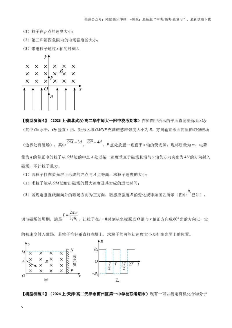 《专题04带电粒子在组合场中运动模型（学生版）_04-物理-高考总复习_专项复习_2025年_2025年高中高考物理模型与方法_资料_3高中（全册）_选择性必修第二册》第5页预览