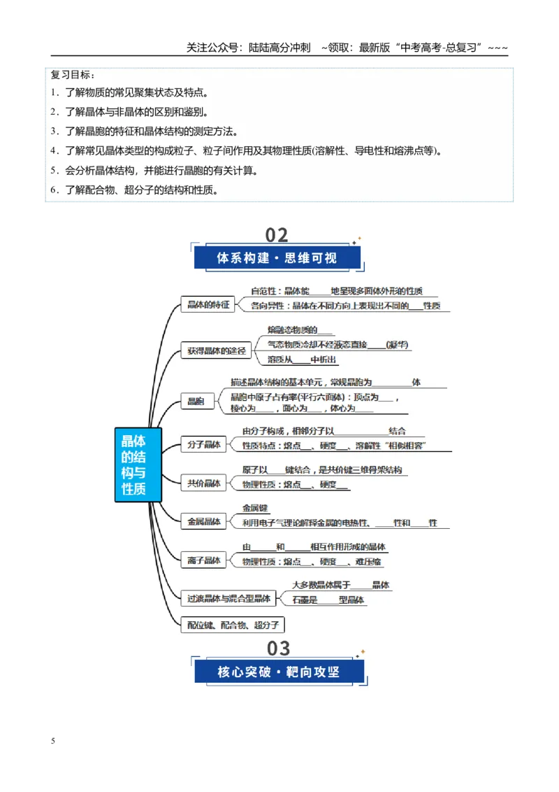 《第04讲晶体结构与性质（复习讲义）（全国通用）（学生版）_05-化学-高考总复习_一轮复习_2026年-化学高考一轮复习_2026年高考化学一轮复习讲义+练习+课件（新教材新高考）-G55_2026版》第5页预览