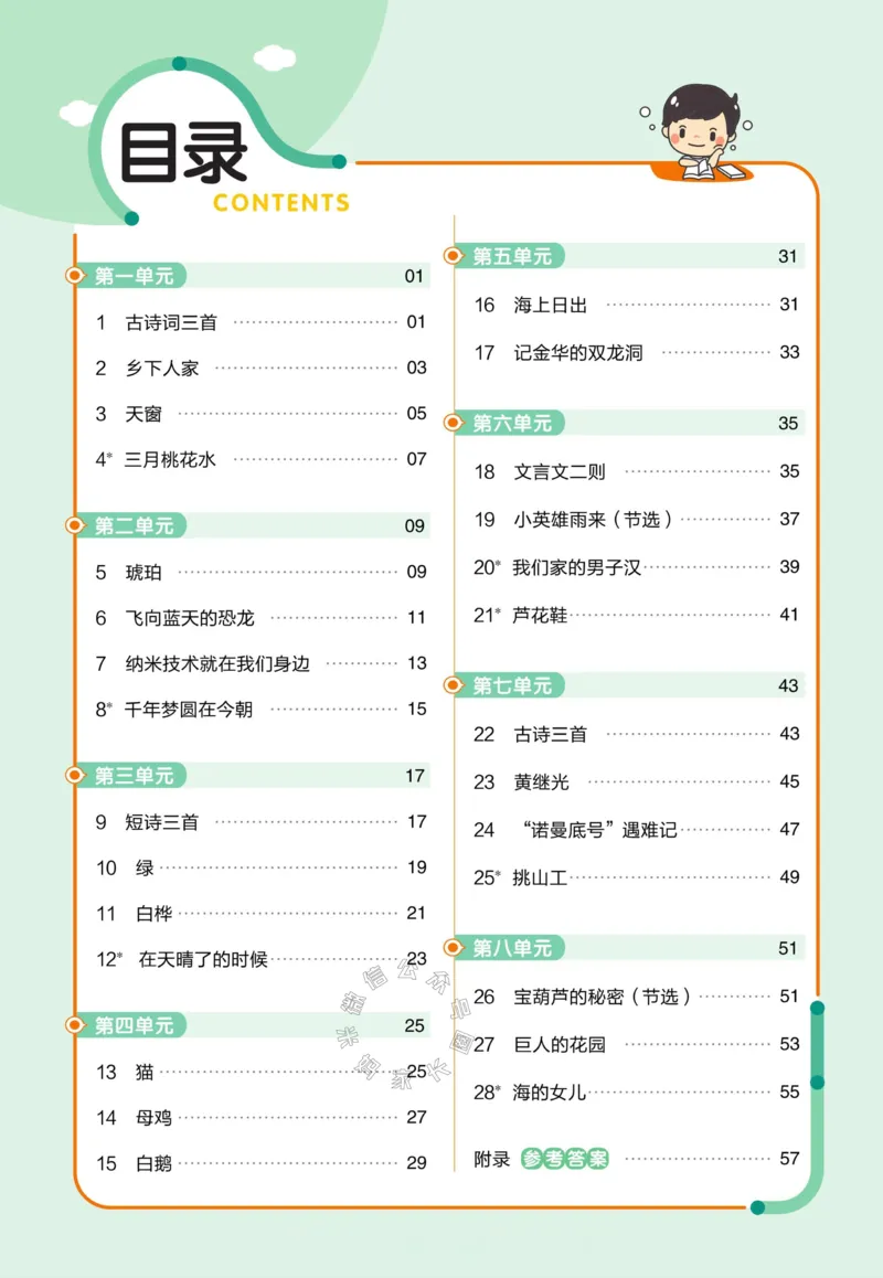 《054.24春语文教材帮课前预习+课后练习作业帮四年级下册（有答案）公众号：米妈家长圈_小学1-6年级全科全套_1-6年级全科下册_四年级_其他补充资料_语文资料》第2页预览