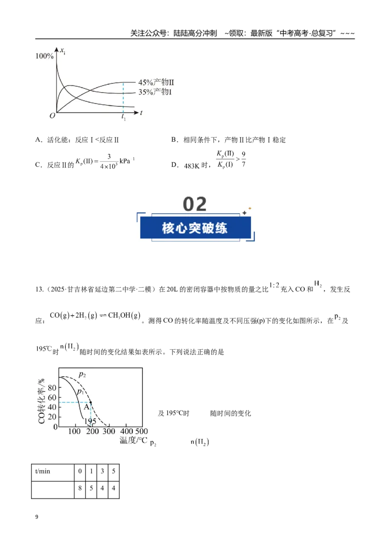 《第03讲化学平衡常数及其相关计算（专项训练）（黑吉辽蒙专用）（学生版）_05-化学-高考总复习_一轮复习_2026年-化学高考一轮复习_2026年高考化学一轮课件+讲义+练习（黑吉辽蒙专用）-G330》第9页预览