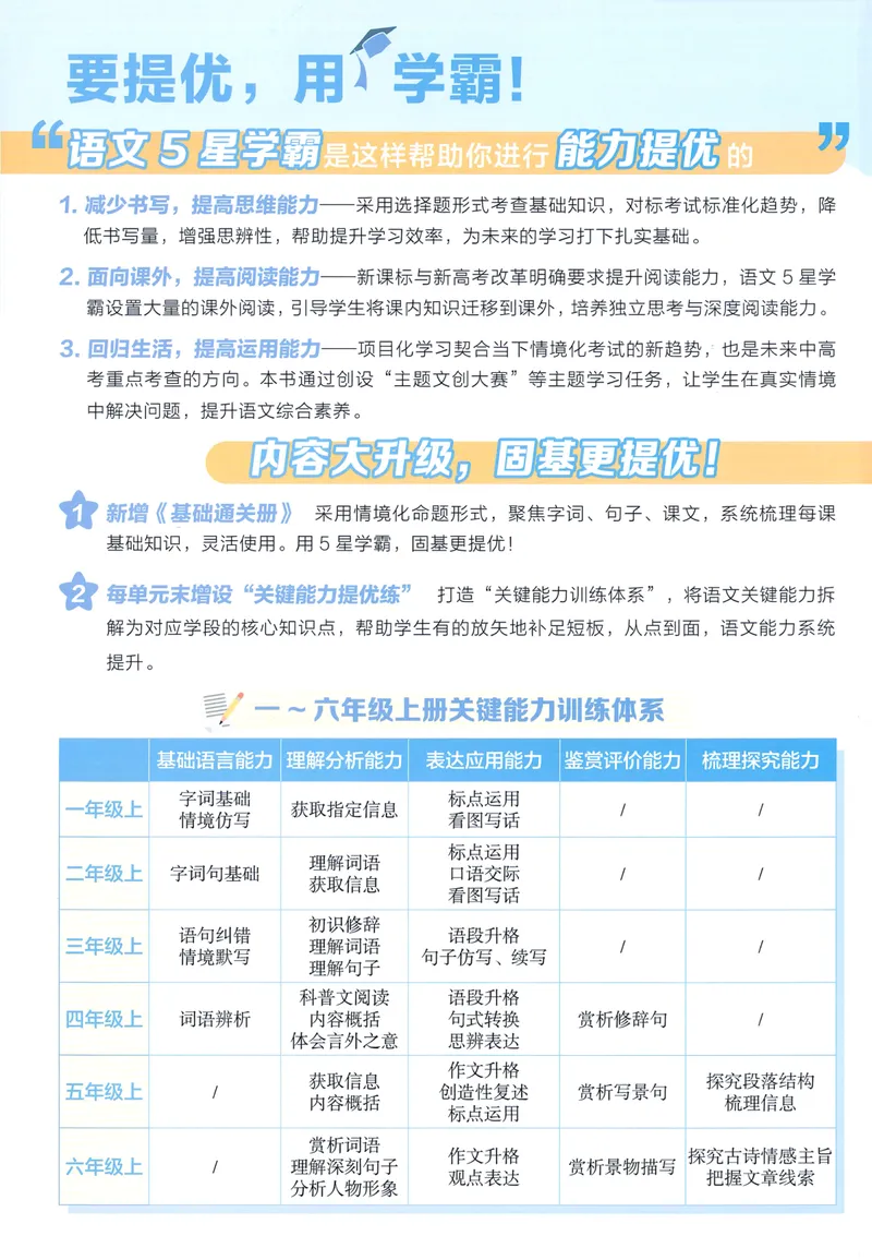 《主书语文4上_小初高学习资料合集（每天更新）_2026秋《5星学霸》1-6年级上册全科_26秋4上语文《五星学霸》》第2页预览