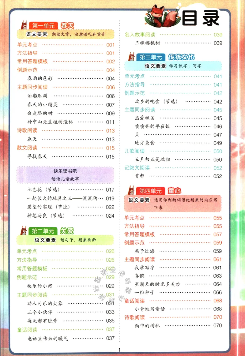 《019.开心教育阅读理解与答题模板二年级下册（有答案）公众号：米妈家长圈_小学1-6年级全科全套_1-6年级全科下册_二年级_其他补充资料_语文资料》第2页预览