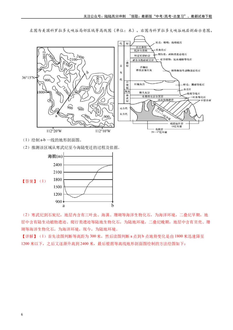 《专练02自然地理（非选择题专项50题）（全国通用）（解析版）_07-地理-高考总复习_专项复习_2024年_2024年高考地理总复习高频考点提分必刷题全国通用_资料》第6页预览