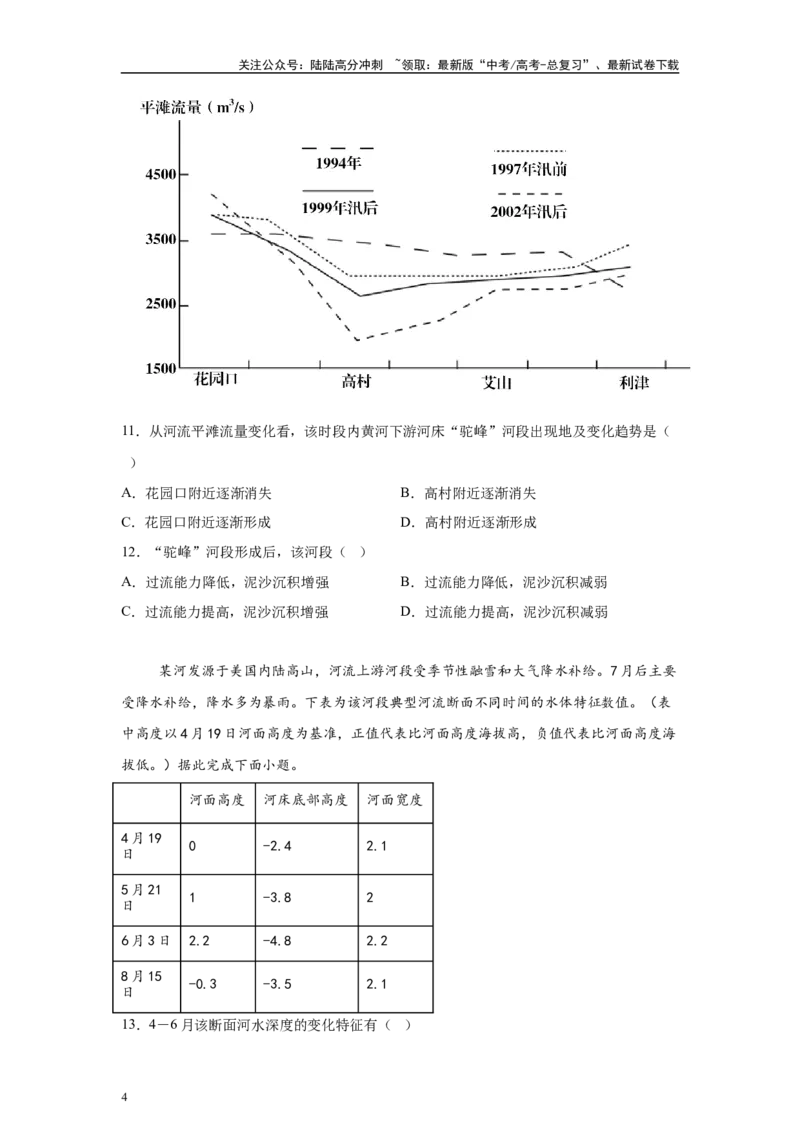 《2024年广东省高考地理真题11-12题原题及变式题_07-地理-高考总复习_专项复习_2024年_2024年地理真题变式题》第4页预览
