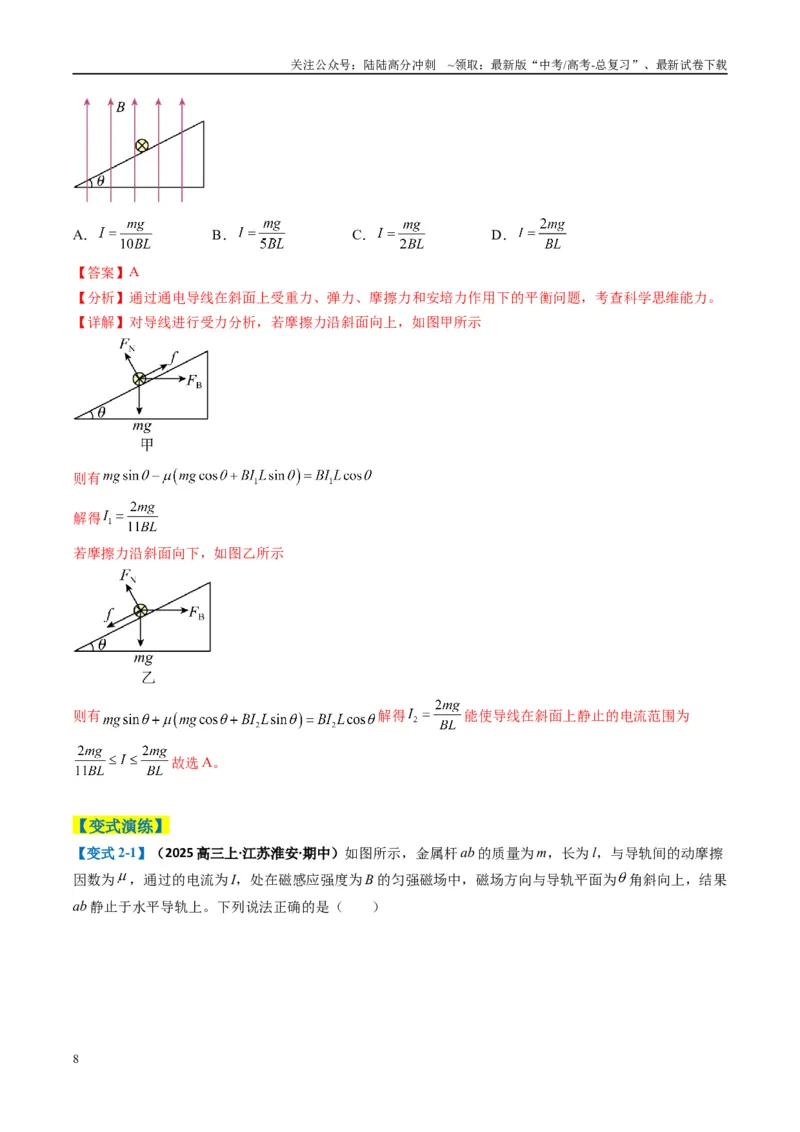 《专题05磁场（解析版）_04-物理-高考总复习_二轮复习_2025年_2025年高考物理二轮热点题型归纳与变式演练（新高考通用）》第8页预览