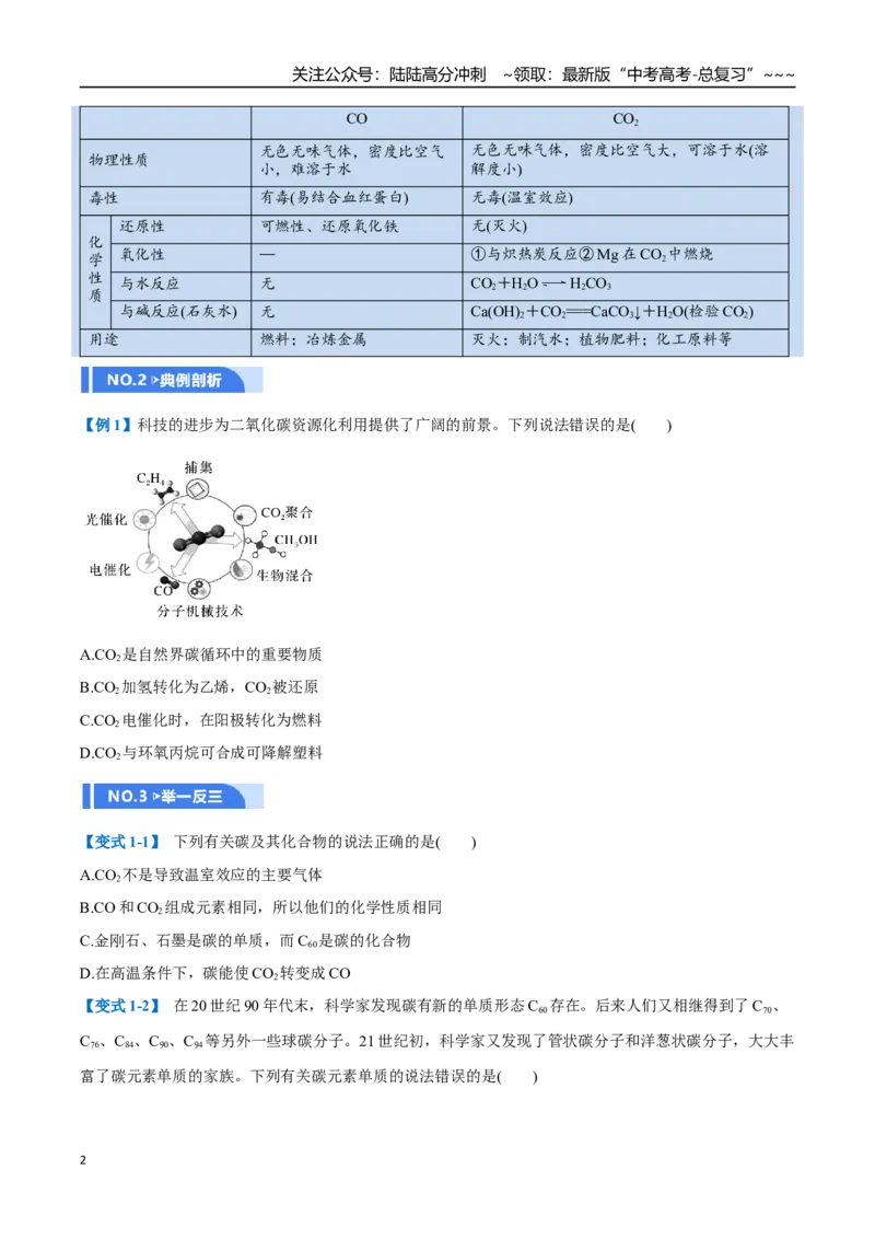 《第04讲碳、硅及无机非金属材料（举一反三讲义）（学生版）_05-化学-高考总复习_一轮复习_2026年-化学高考一轮复习_2026年高考化学一轮复习举一反三（新高考通用）-G53_资料_2026版》第2页预览
