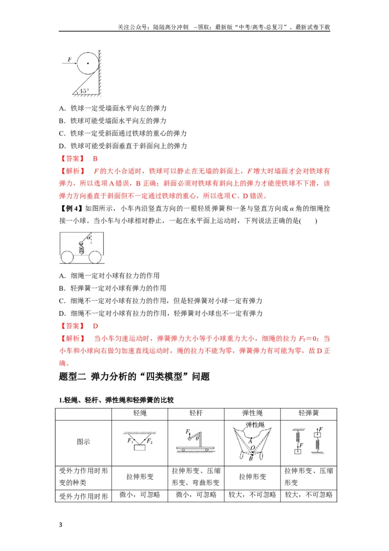《专题03弹力、摩擦力以及力的合成与分解（解析版）_04-物理-高考总复习_一轮复习_2024年_2024年高考物理一轮复习热点题型归类训练重点提升_2023版》第3页预览