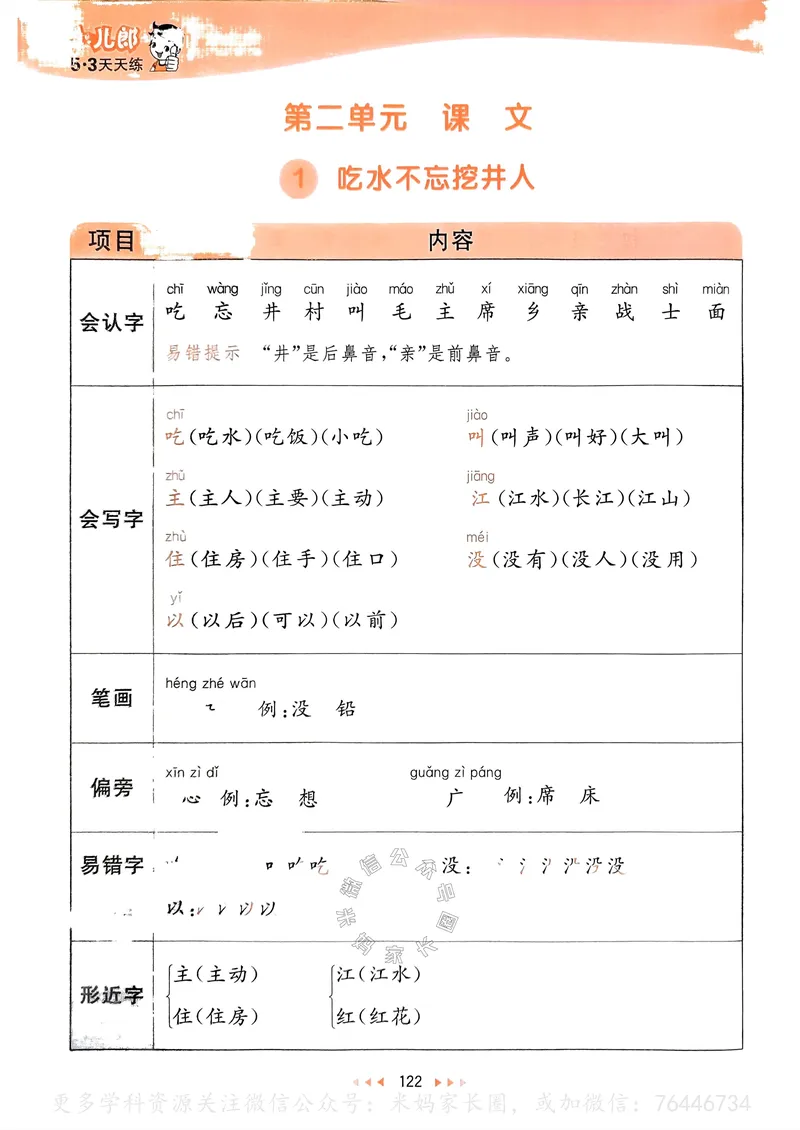 《067.24春语文53天天练一年级下册课堂笔记_小学1-6年级全科全套_1-6年级全科下册_一年级_其他补充资料_语文资料》第7页预览