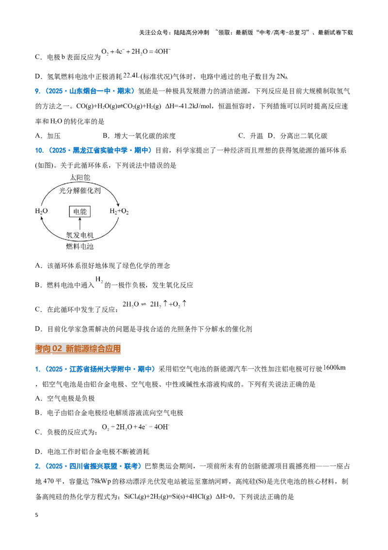 《热点素材03新能源与新材料（原卷版）_05-化学-高考总复习_专项复习_2025年_2025年高考化学重难点讲义专练（新高考通用）》第5页预览