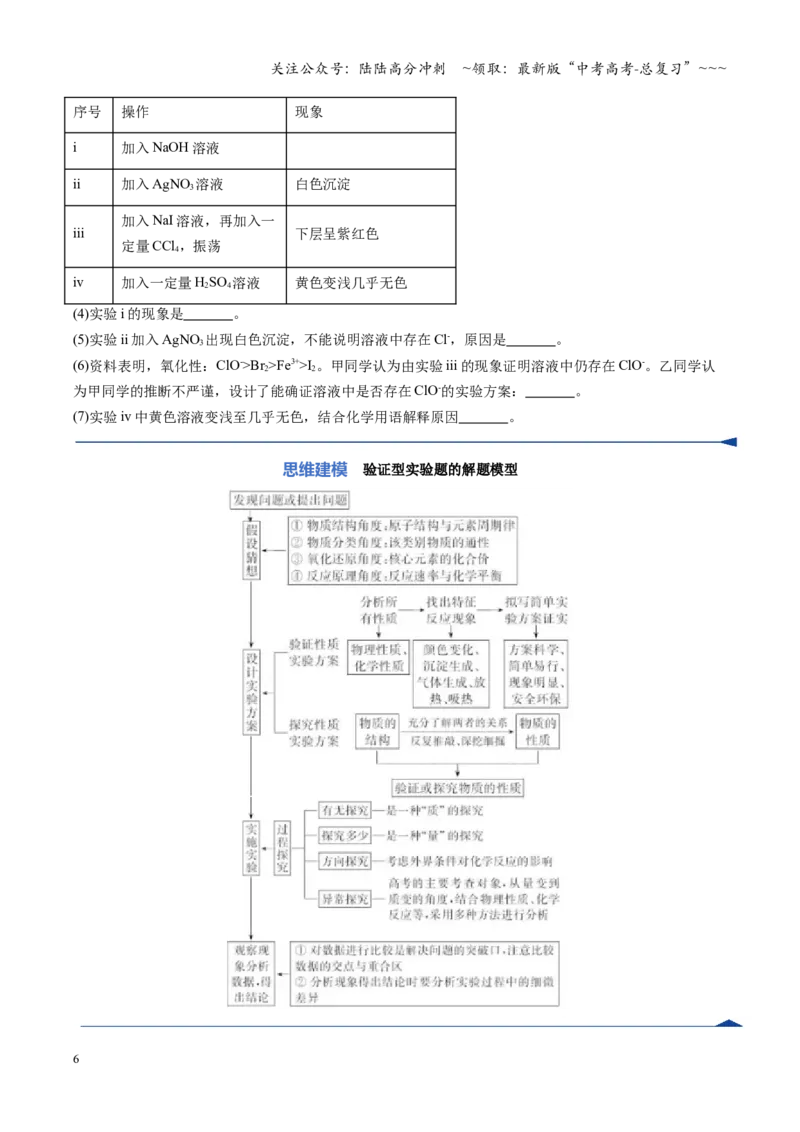 《第04讲综合实验题型探究（复习讲义）（湖南专用）（学生版）_05-化学-高考总复习_一轮复习_2026年-化学高考一轮复习_2026年高考化学一轮课件+讲义+练习（湖南专用）-G331》第6页预览