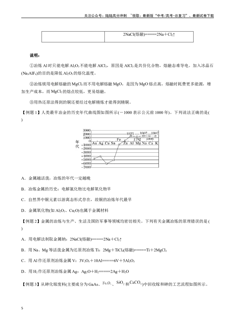 《第19讲金属材料、金属矿物的开发与利用（原卷版）_05-化学-高考总复习_一轮复习_2024年_2024年高考化学一轮·夯基提能复习精讲精练_资料》第5页预览