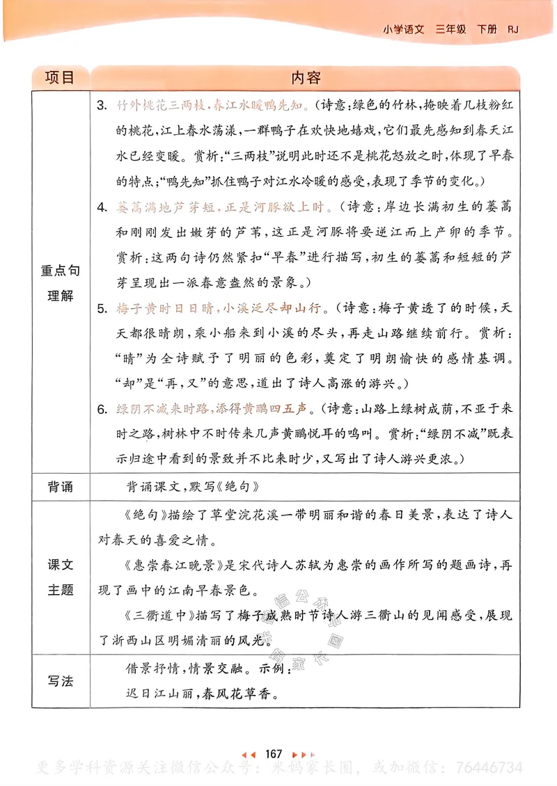 《063.24春语文53天天练三年级下册课堂笔记公众号：米妈家长圈_小学1-6年级全科全套_1-6年级全科下册_三年级_其他补充资料_语文资料》第4页预览