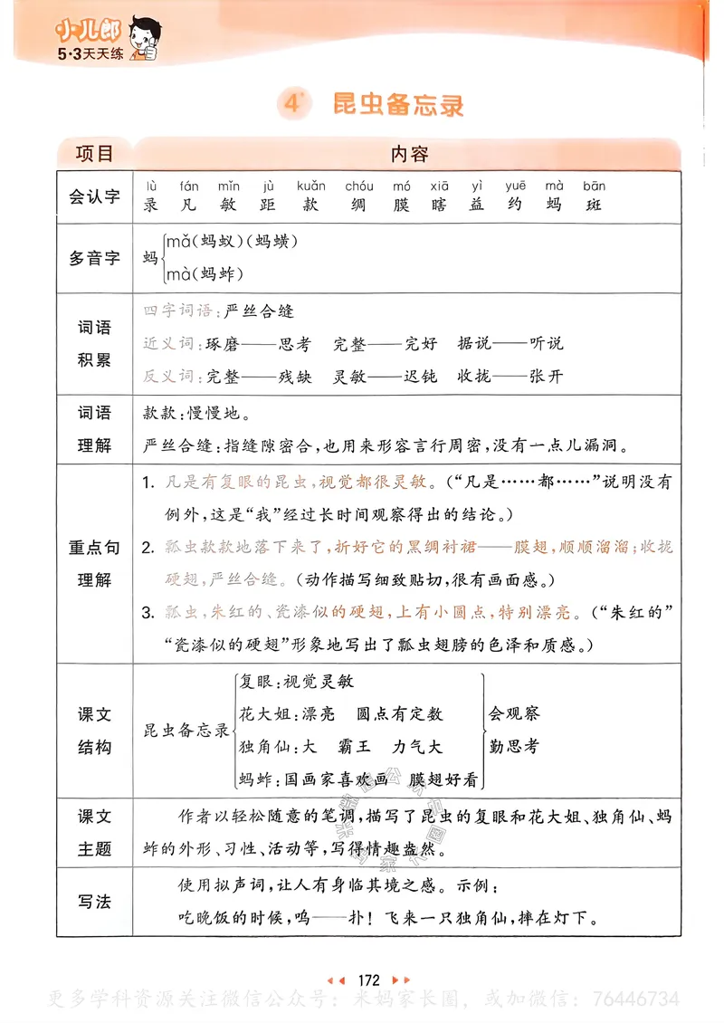 《063.24春语文53天天练三年级下册课堂笔记公众号：米妈家长圈_小学1-6年级全科全套_1-6年级全科下册_三年级_其他补充资料_语文资料》第9页预览