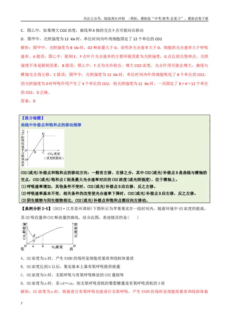 《专题03图表分析型选择题（解析版）_06-生物-高考总复习_二轮复习_2025年_2025年高考生物二轮热点题型归纳与变式演练（新高考通用）》第7页预览
