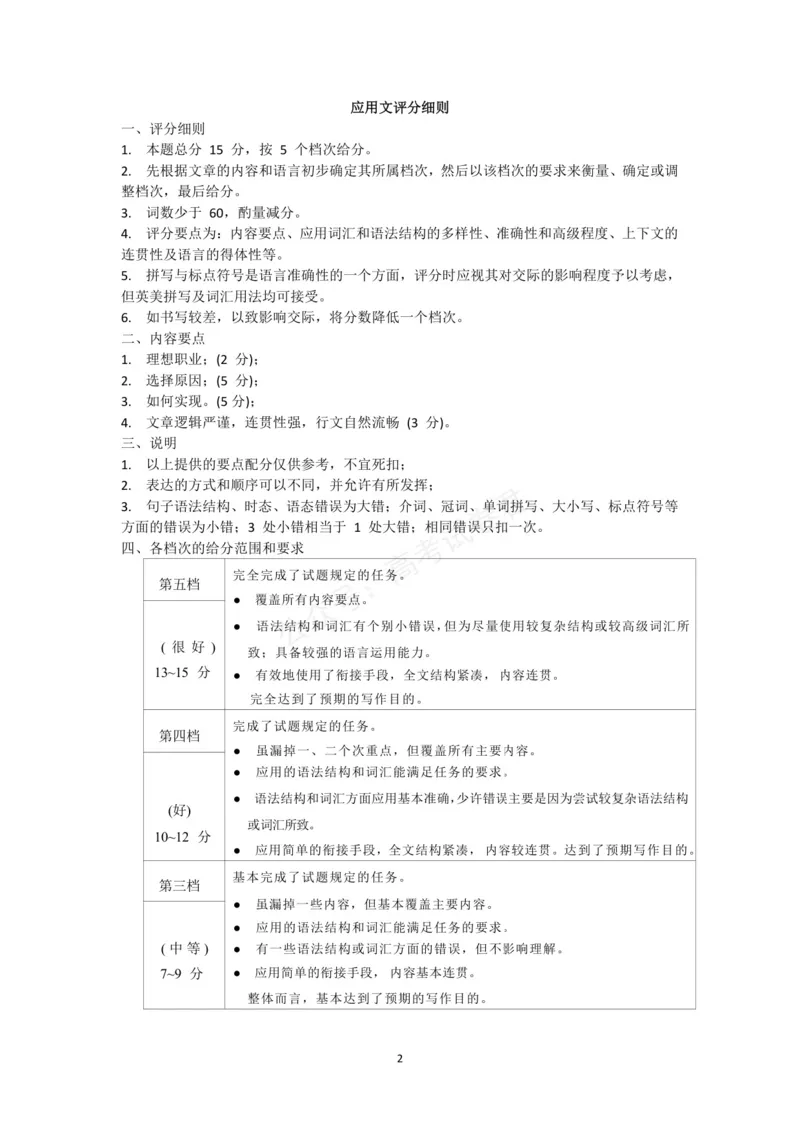 《高三英语答案_小初高学习资料合集（每天更新）_湖北开学考湖北武汉部分高中2026-2027学年上学期高三开学考全科_03英语_湖北武汉部分高中2026-2027学年上学期高三开学考》第2页预览